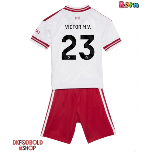 Liverpool Victor Munoz #23 Udebanesæt Børn 2026-27 Kort ærmer (+ korte bukser)